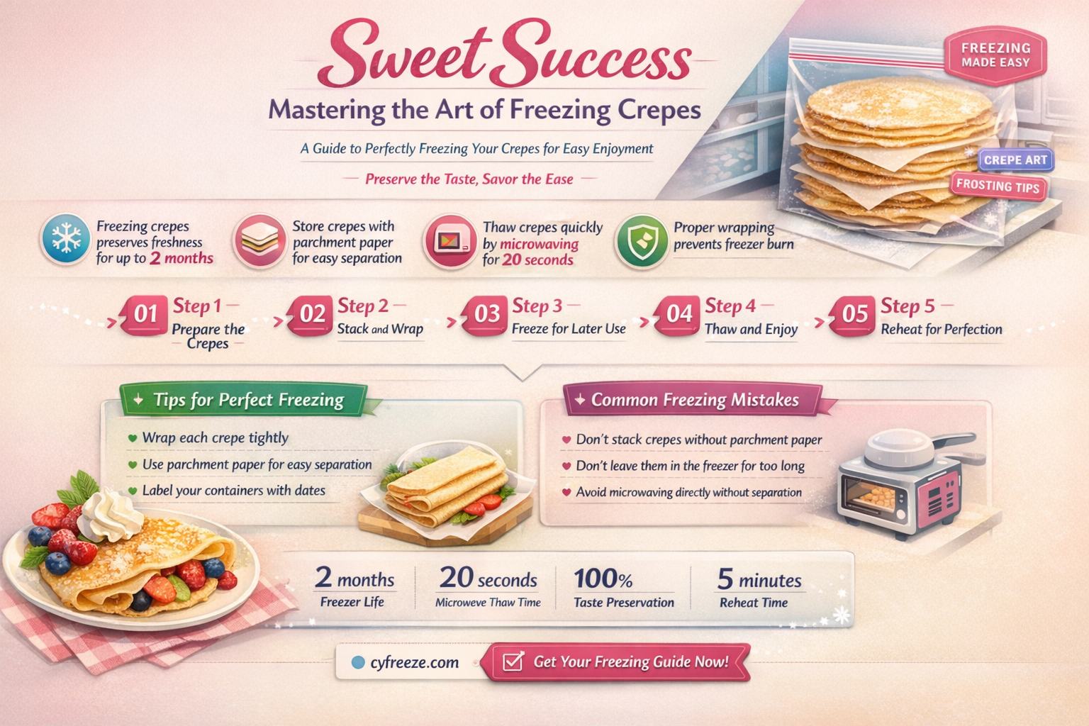 can i make and freeze crepes