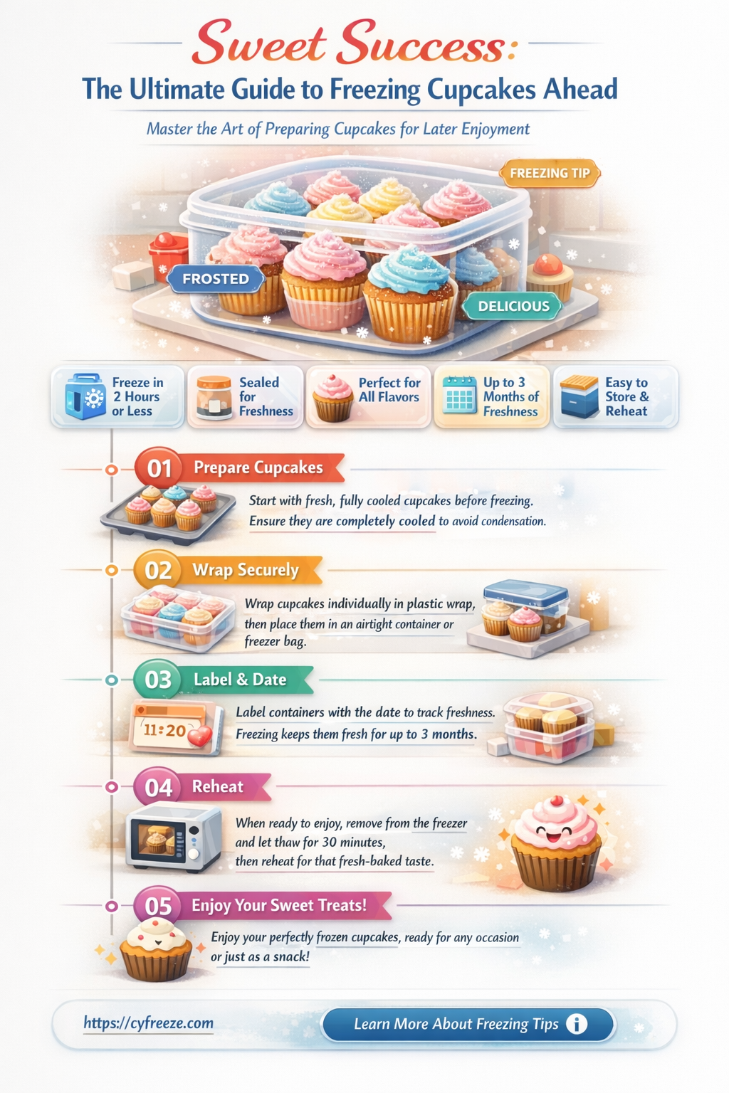 can i make cupcakes ahead and freeze them