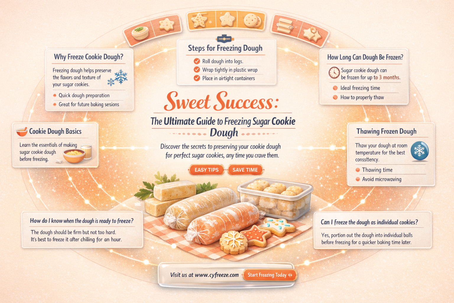 can i make and freeze sugar cookie dough