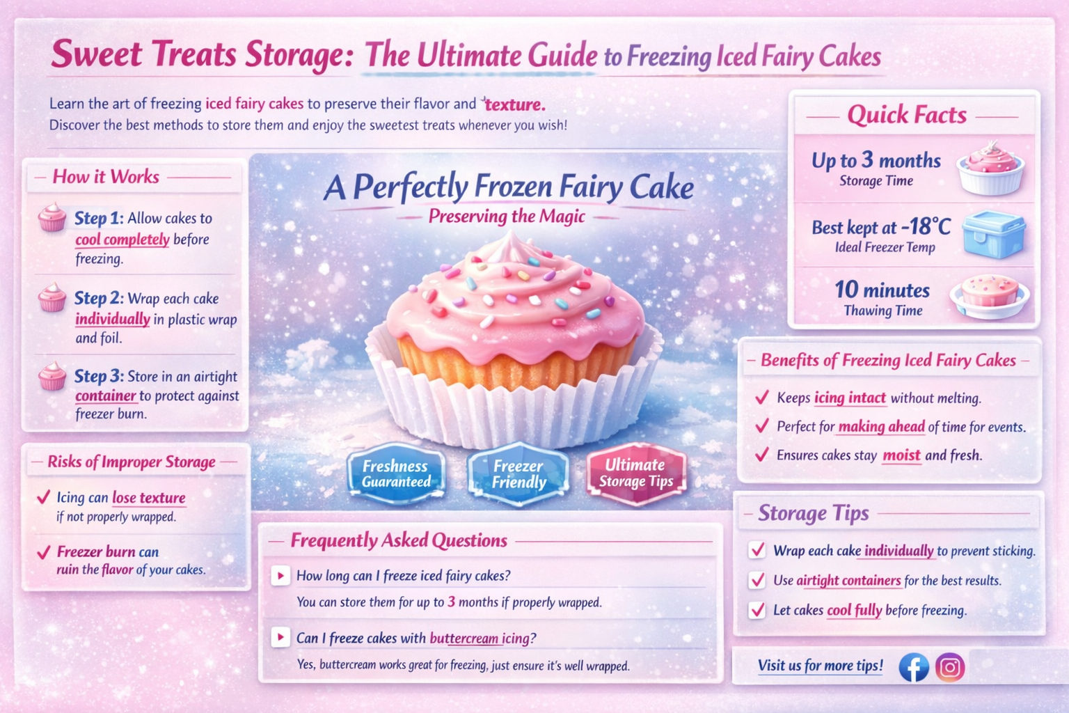 can i freeze iced fairy cakes