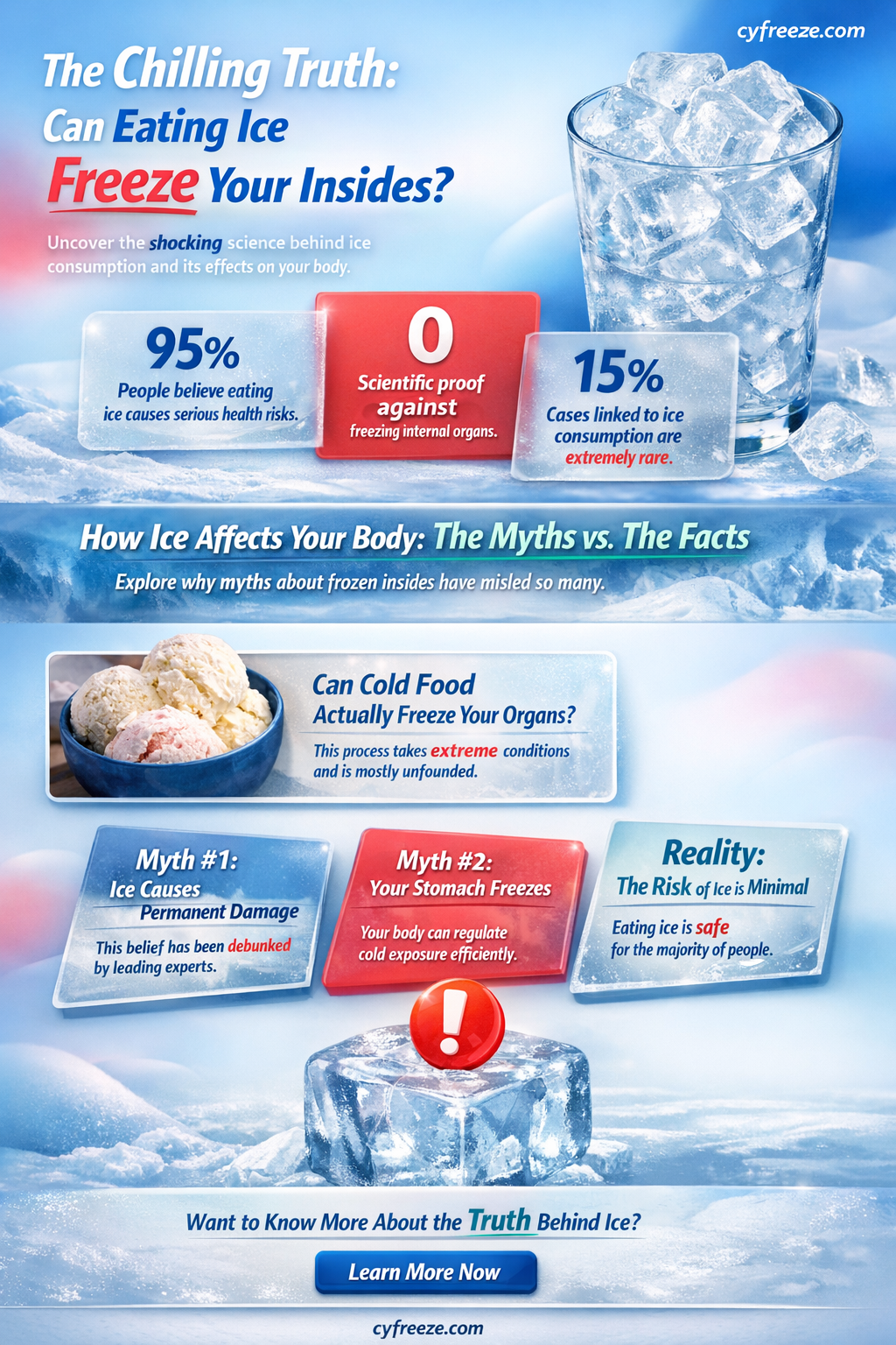 can eating ice freeze your insides