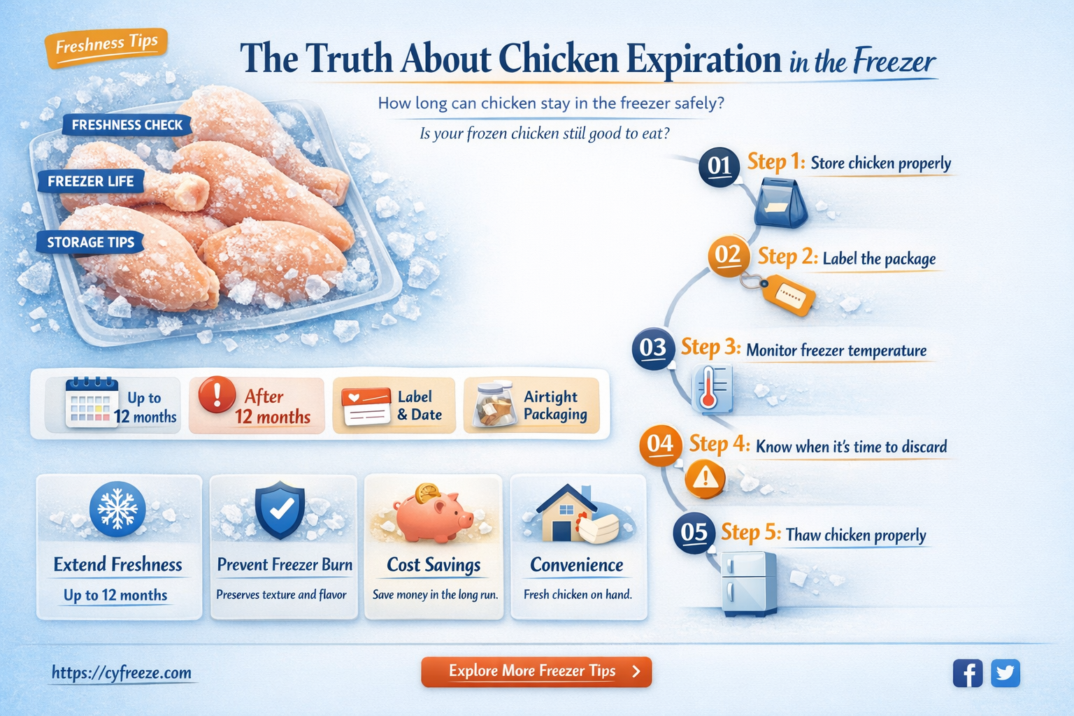 can chicken expire in the freezer