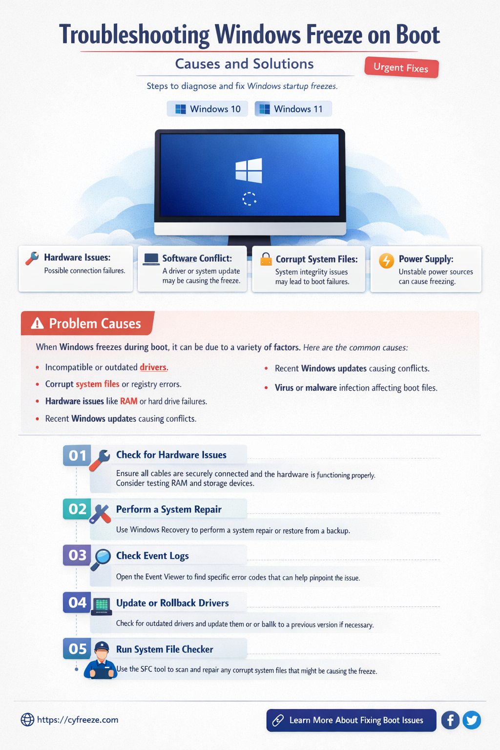 can can make windows freeze on boot