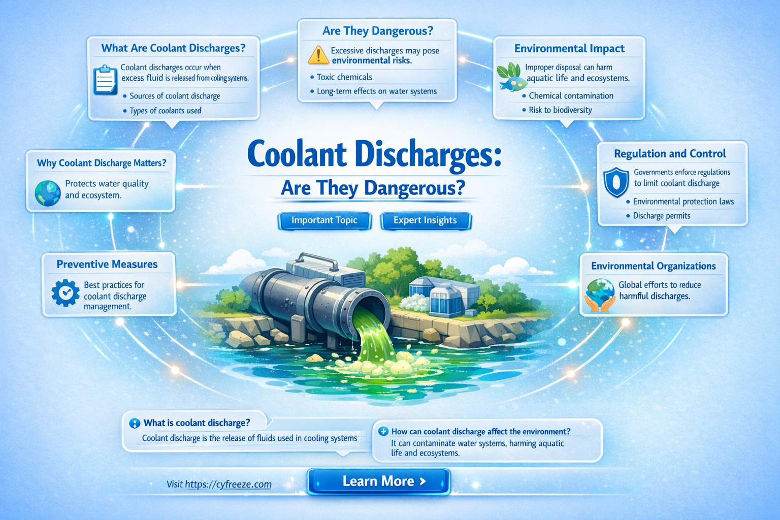 are coolant discharges from fridge dangerous freezer clear liquid