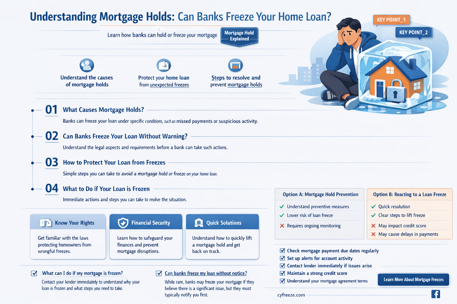 can banks put a freeze on your mortgage