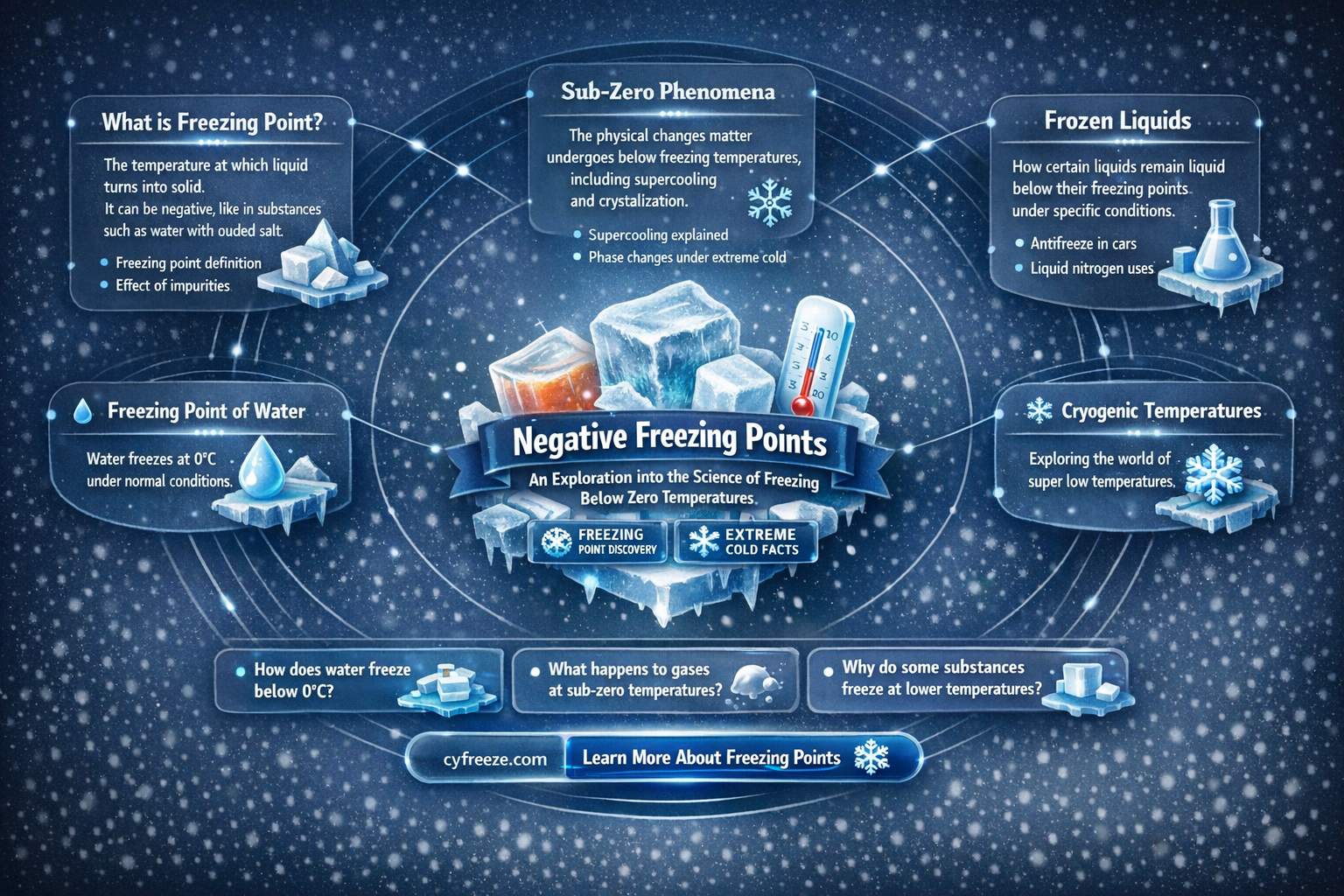 are freezing points negative