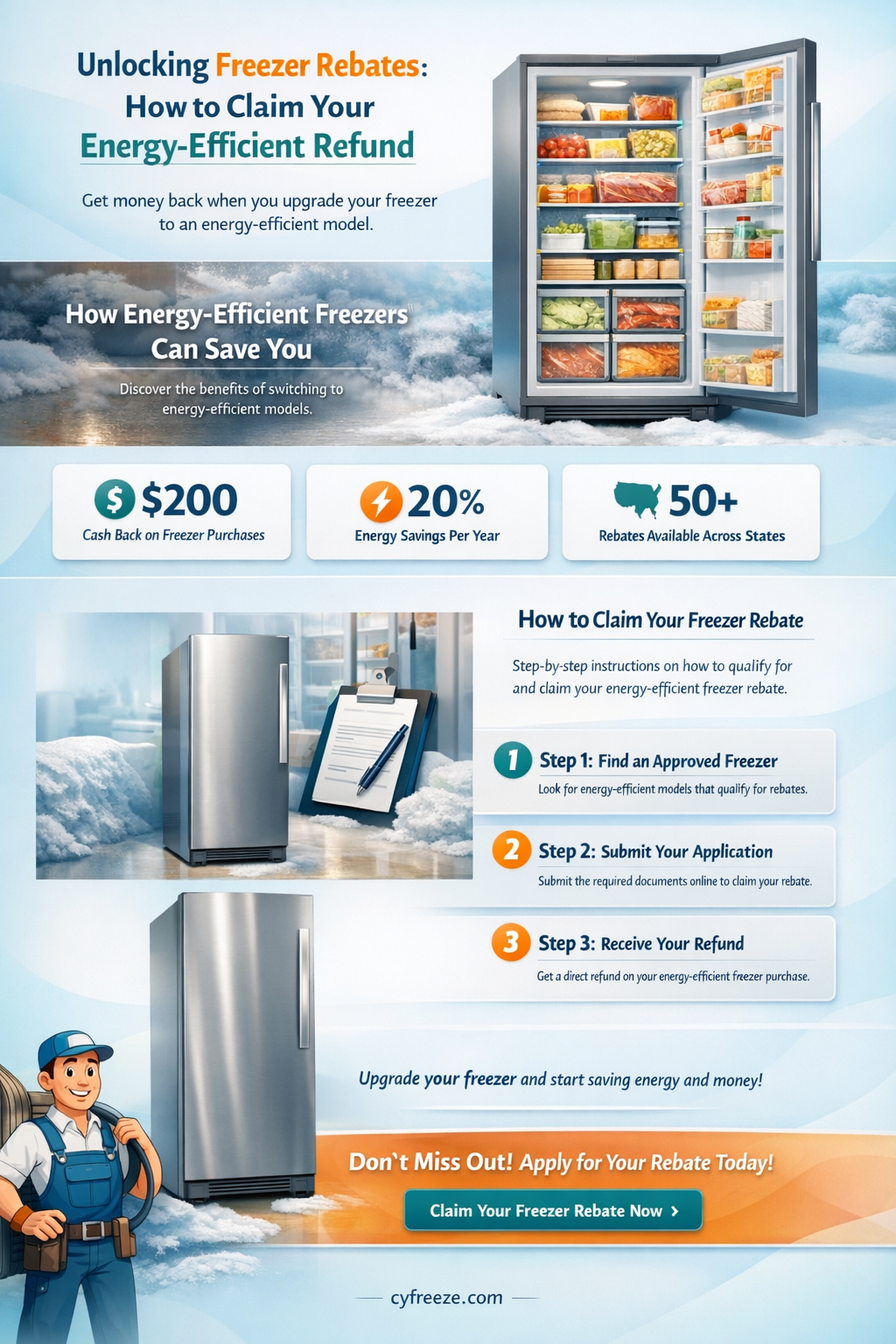 can i get a rebate for my freezer