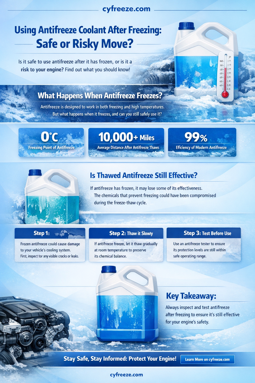 can i use antifreeze coolant i left in freezing temperatures