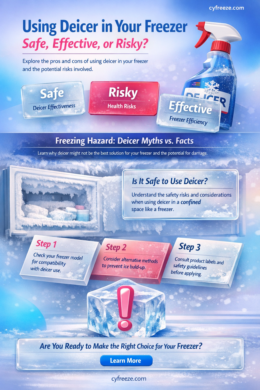 can i use deicer for freezer
