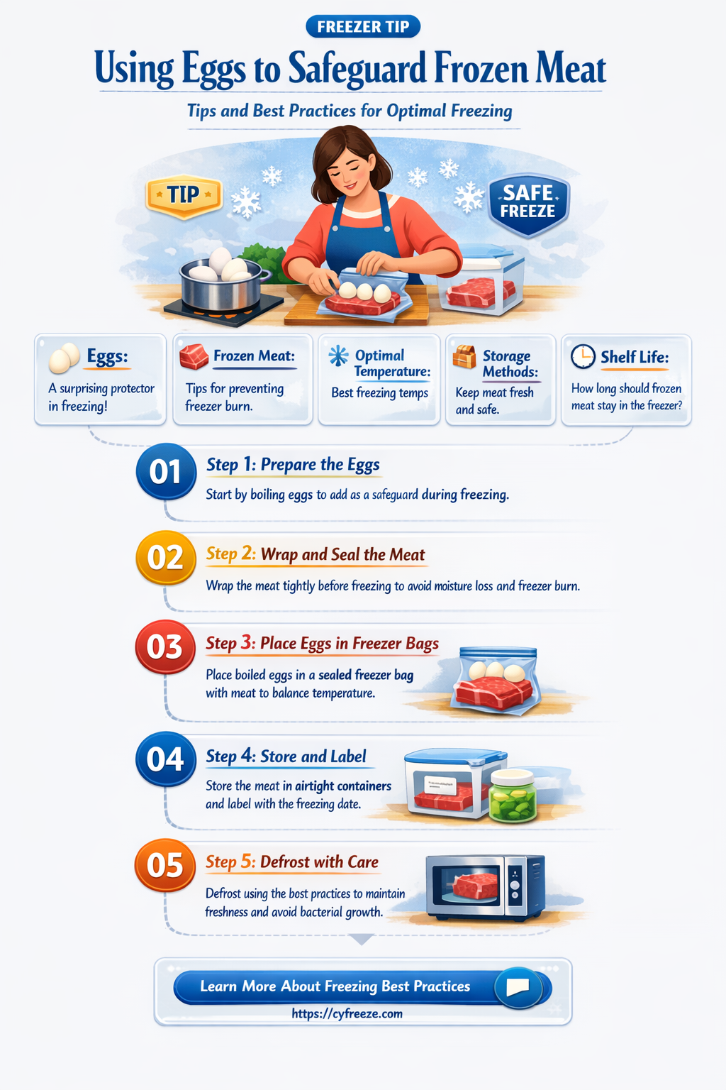 can egg be use when freeze meat