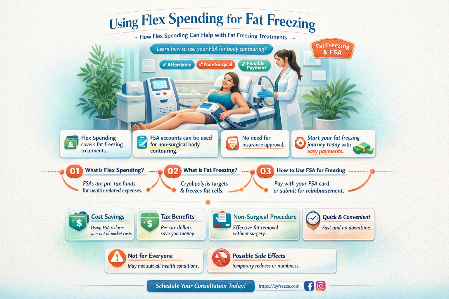 can i use flex spending for fat freezing