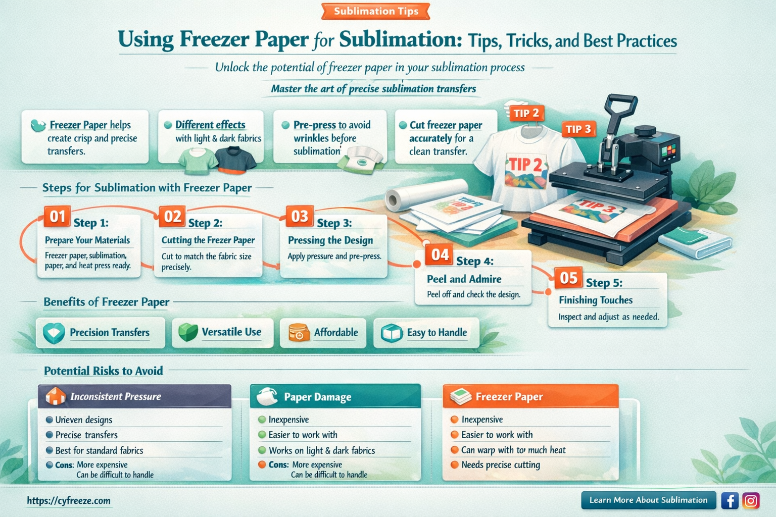 can i use freezer paper for sublimation