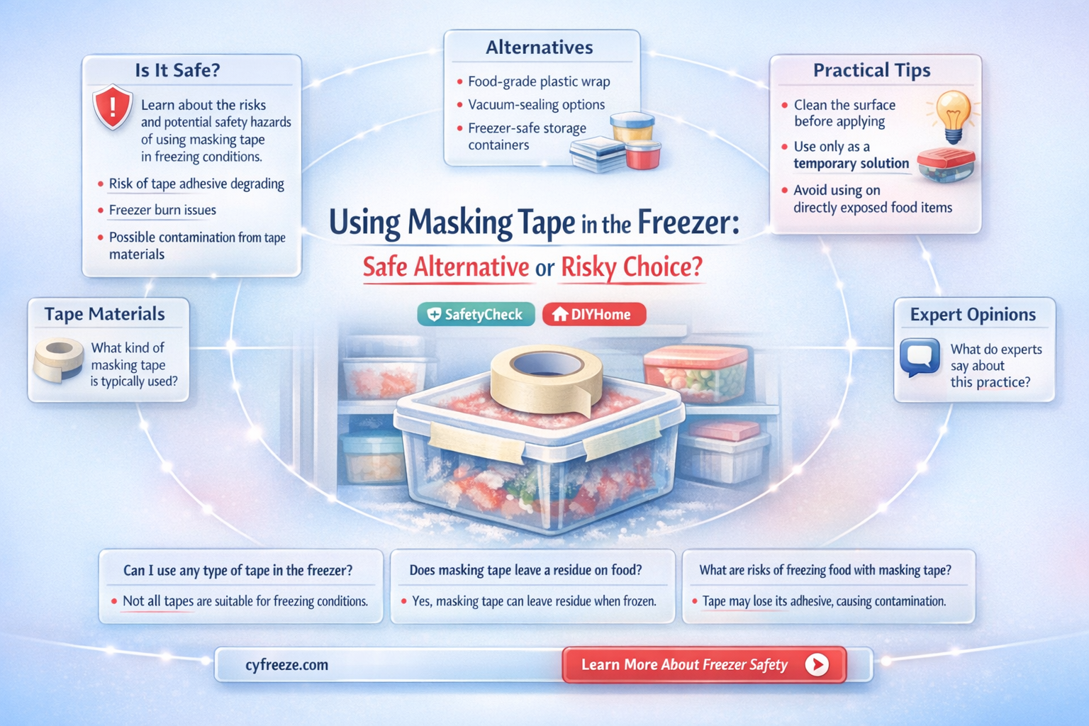 can masking tape be used as freezer tape
