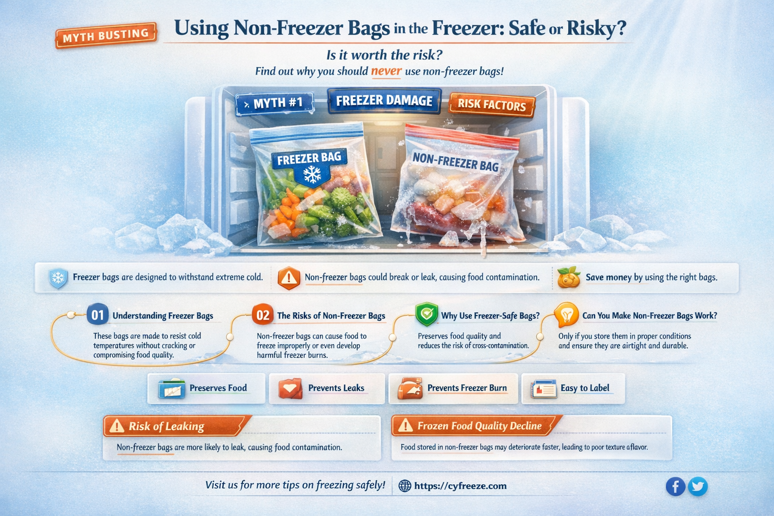 can i use a non freezer bag in the