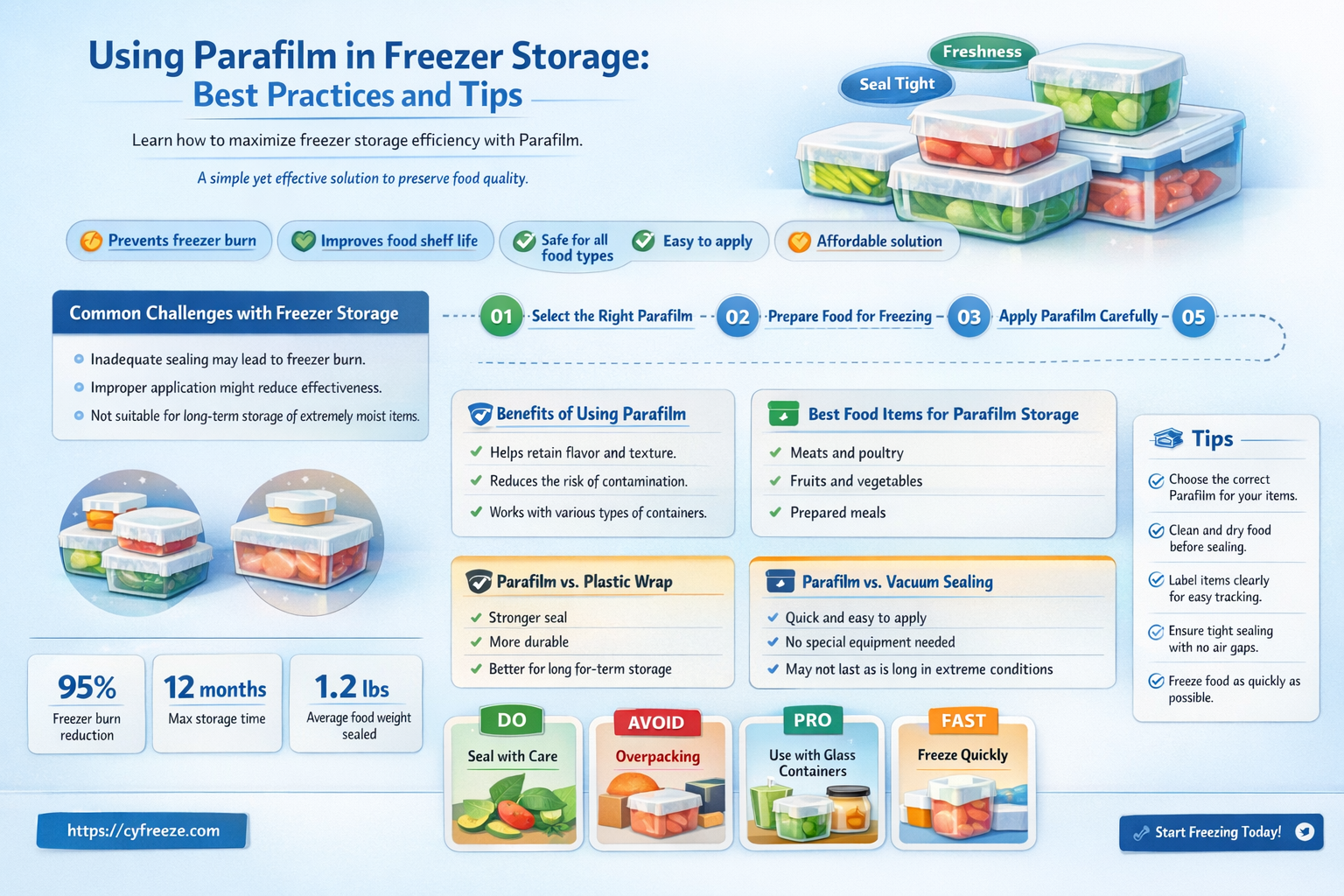 can parafilm be used in freezer