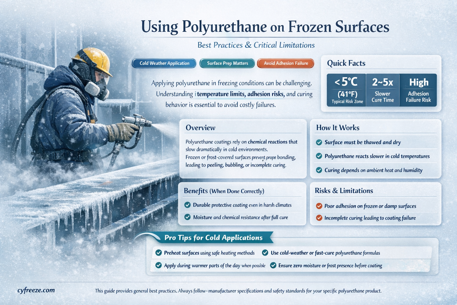 can polyurethane be used on freeze