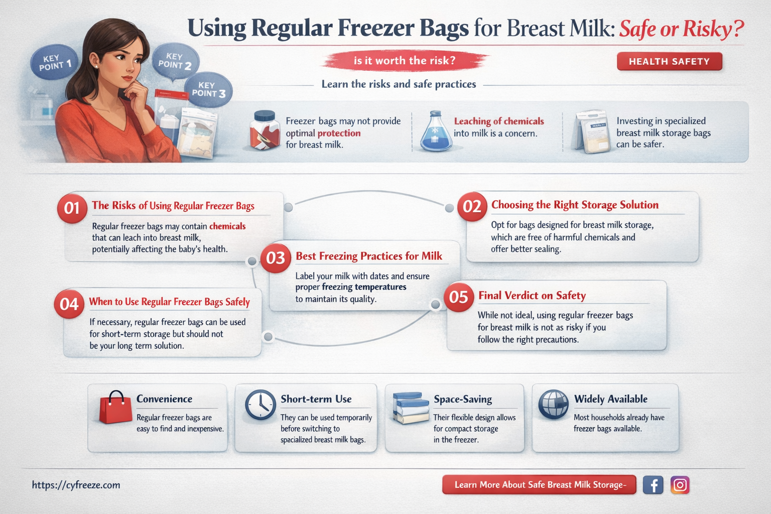 can i use regular freezer bags for breast milk