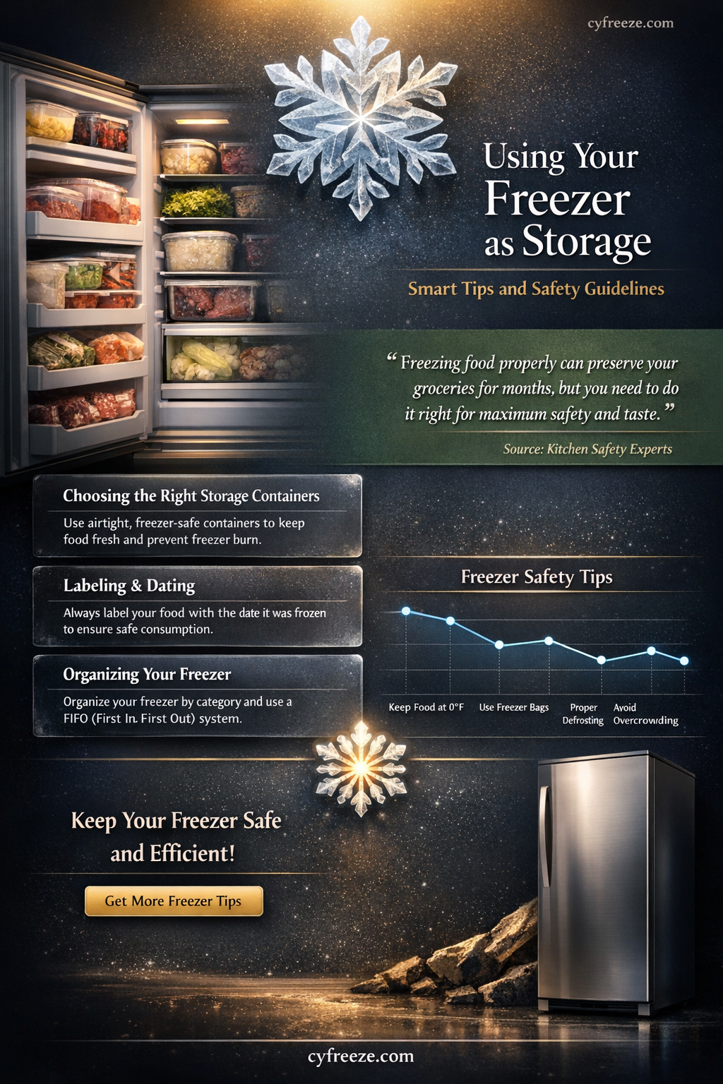 can i use my freezer as storage