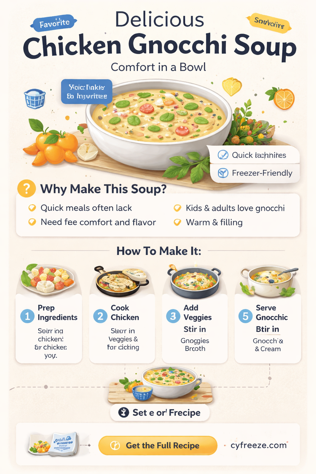 can you freeze chicken gnocchi soup