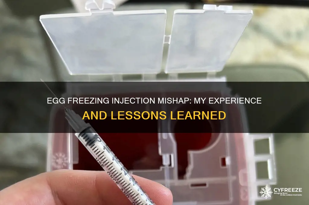 did a mess up egg freezing injection
