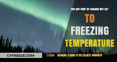 Canada's Chilly Exception: Regions That Never Reached Freezing Temperatures