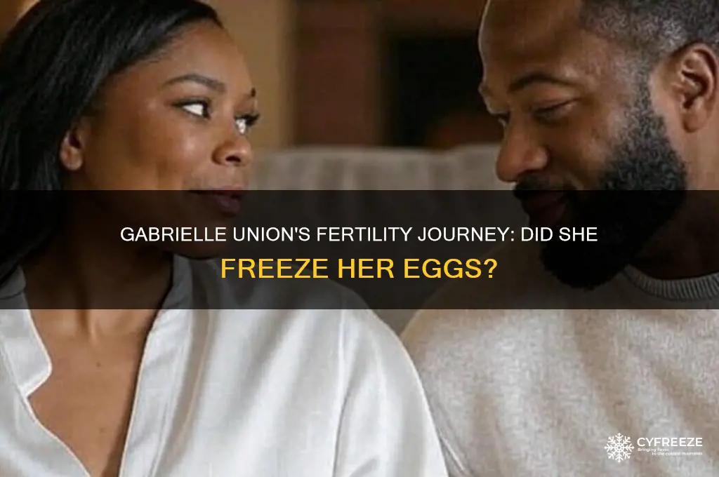 did gabrielle union freeze her eggs
