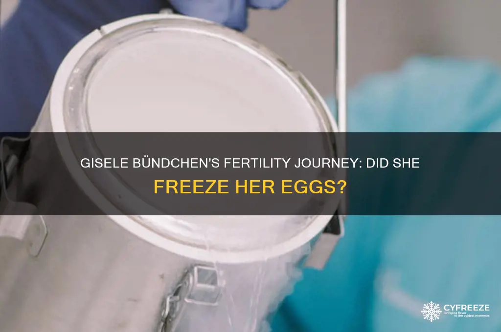 did gisele freeze her eggs