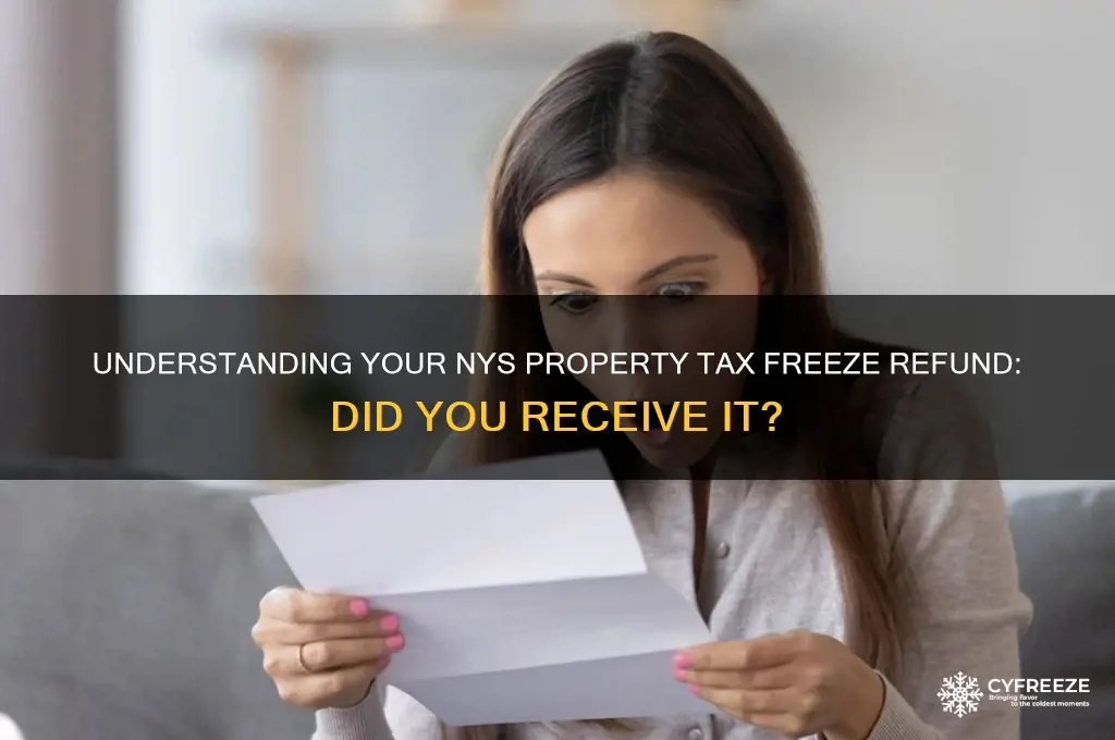 did i get a nys property tax freeze refund