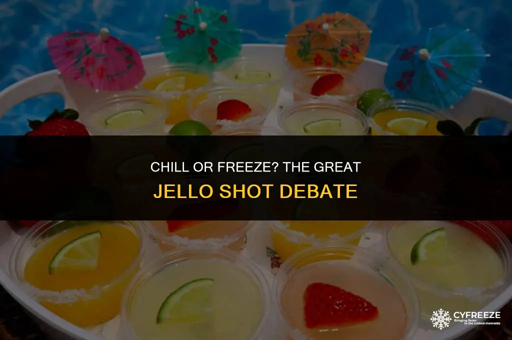 did jello shots go in the fridge or the freezer
