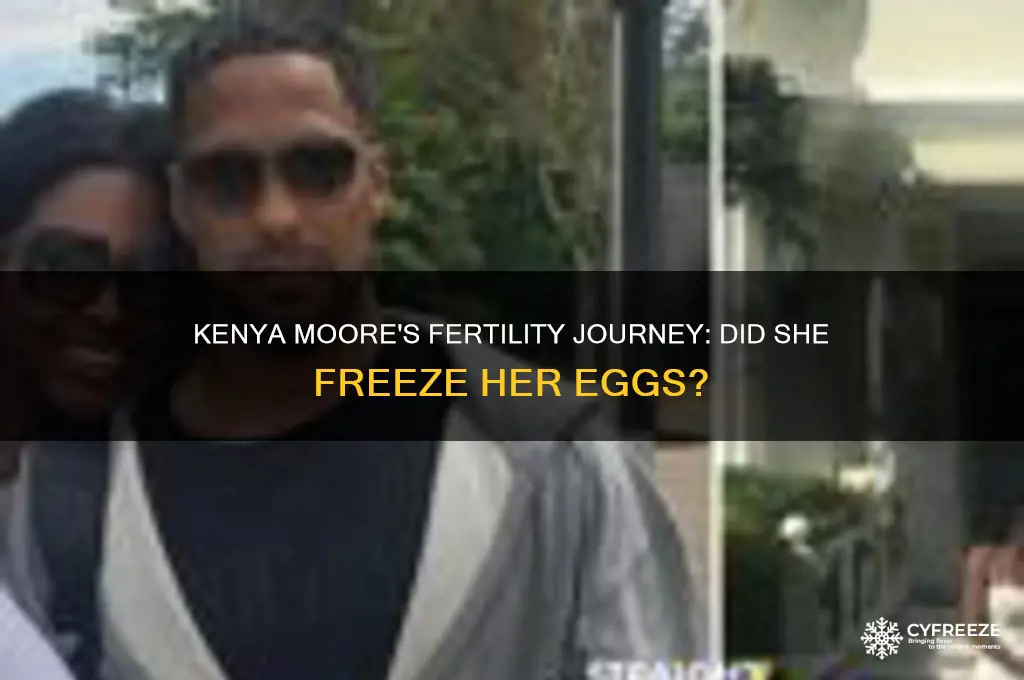 did kenya moore freeze her eggs