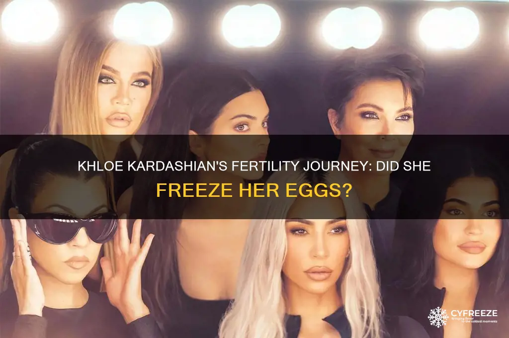 did khloe freeze her eggs