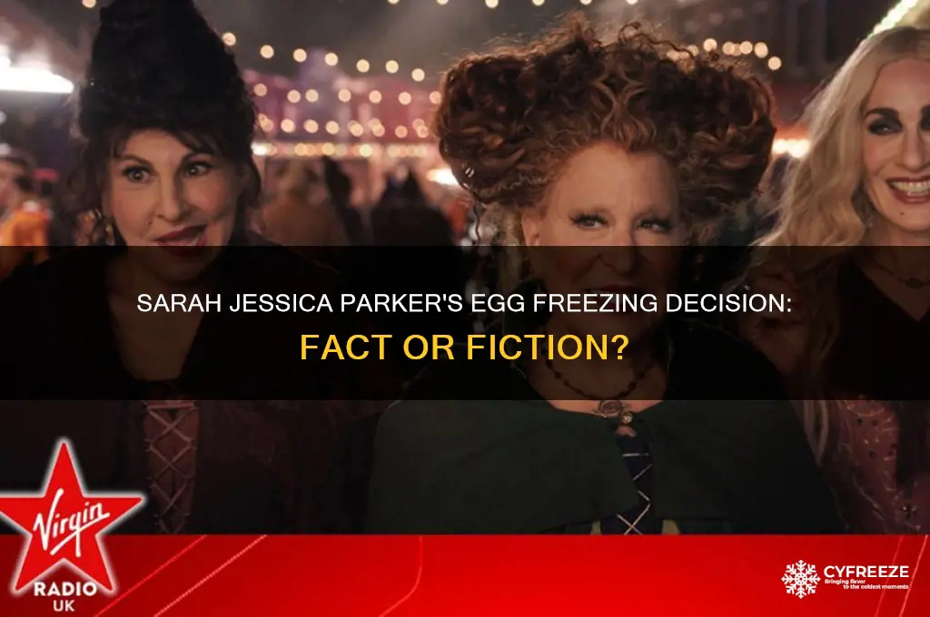 did sarah jessica parker freeze her eggs