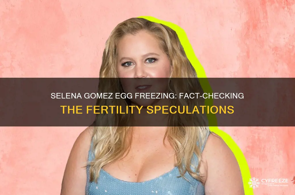 did selena gomez freeze her eggs