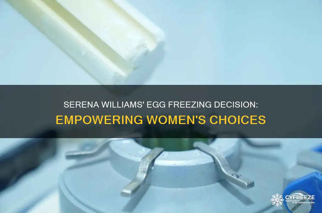 did serena williams freeze her eggs