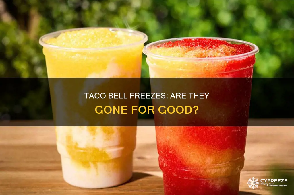did taco bell get rid of freezes