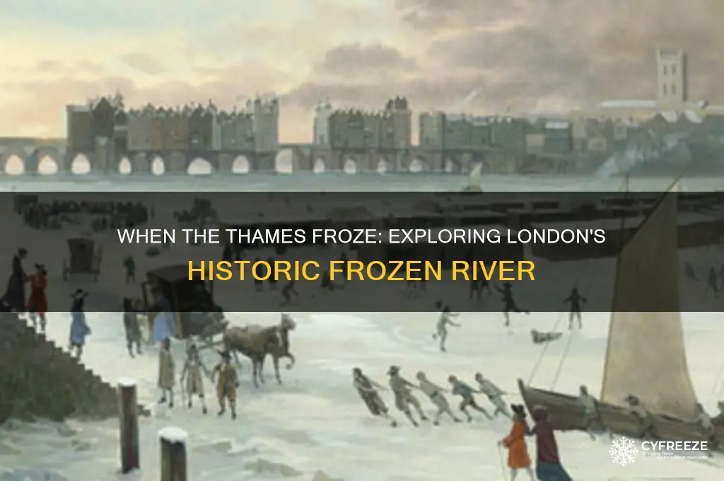 did the thames used to freeze