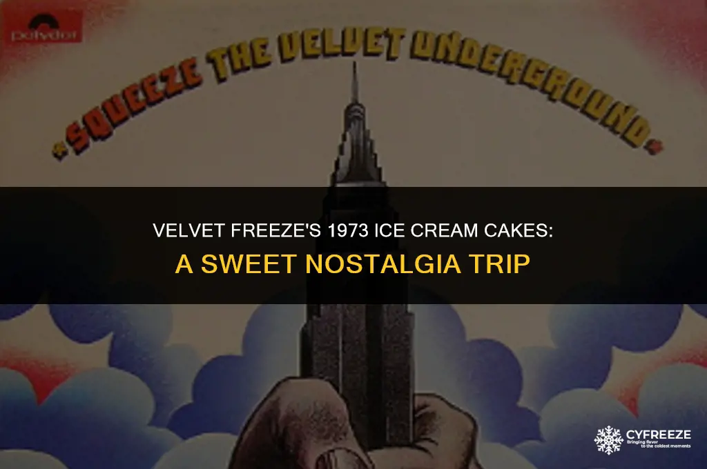 did velvet freeze make ice cream cakes in 1973