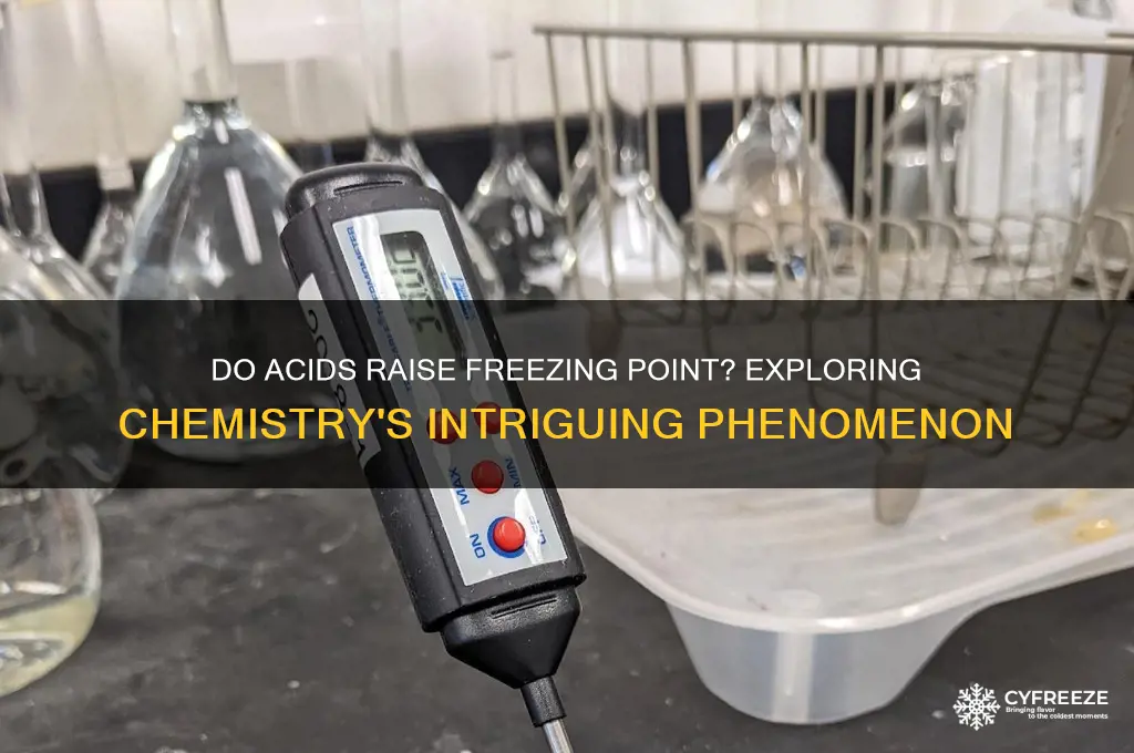do acids raise freezing point