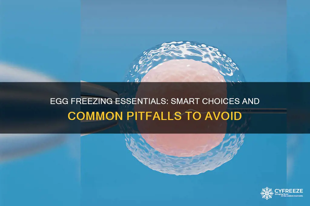 do and dont for egg freezing
