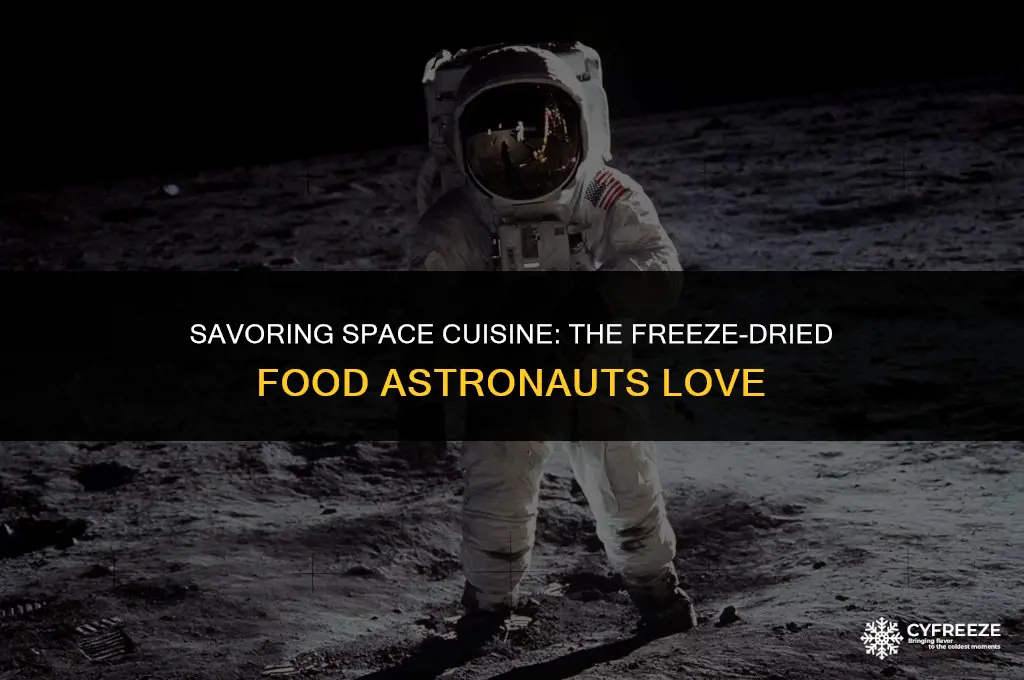 do astronauts eat freeze dried food