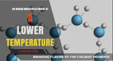 Molecular Size and Freezing: Do Larger Molecules Freeze at Lower Temperatures?