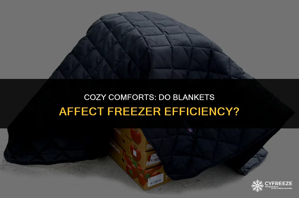 do blankets make empty freezer work less