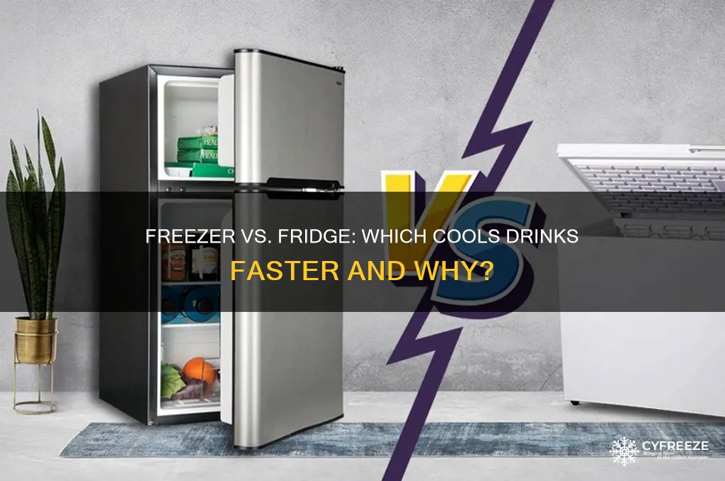 do drinks get colder faster in the freezer