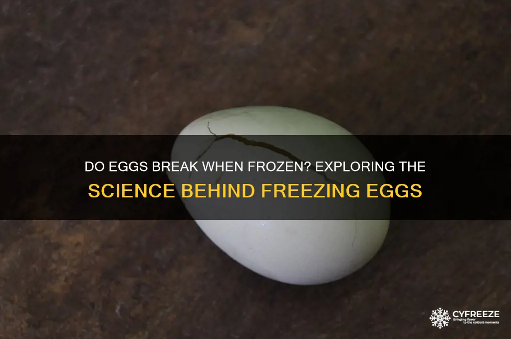 do eggs break when they freeze