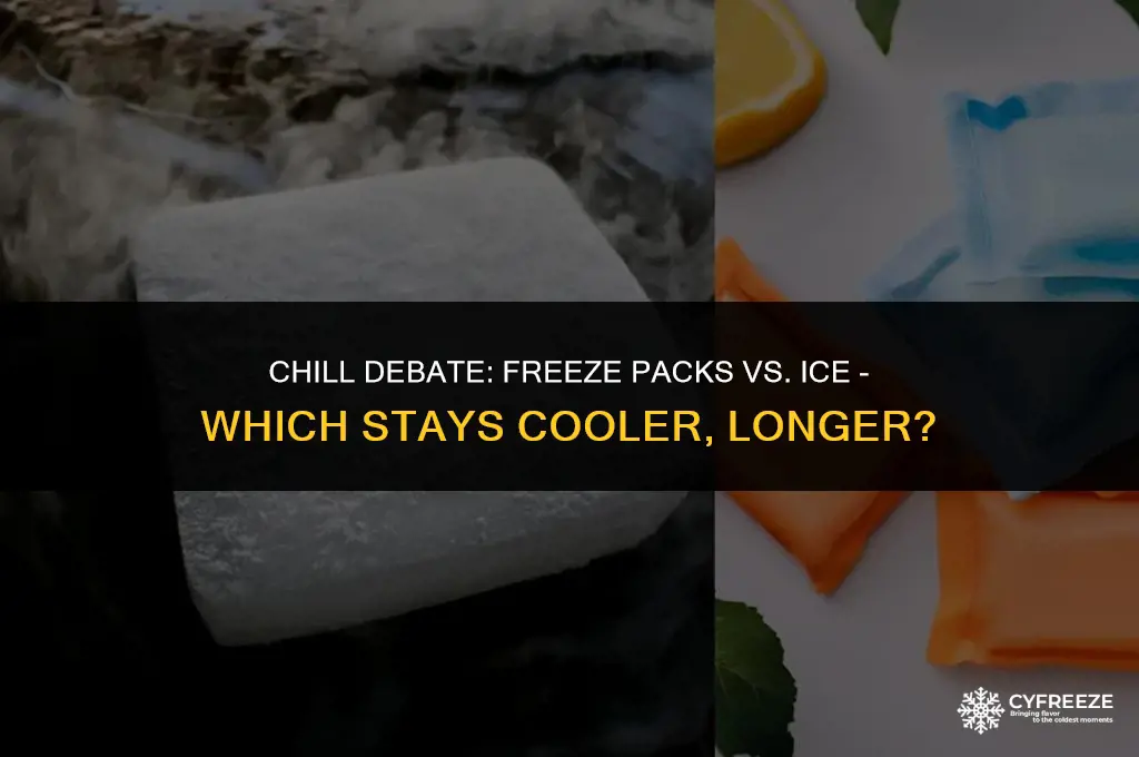 do freeze packs stay cool longer than ice