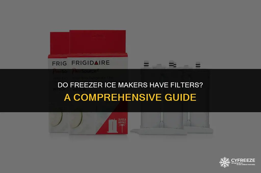 do freezer ice makers have filters