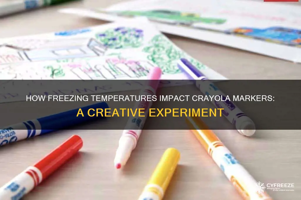 do freezing temperatures affect crayola markers