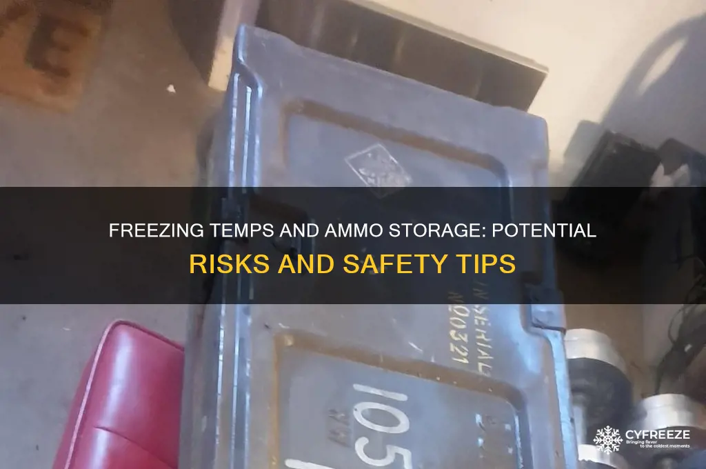 do freezing temperatures harm ammunition storage