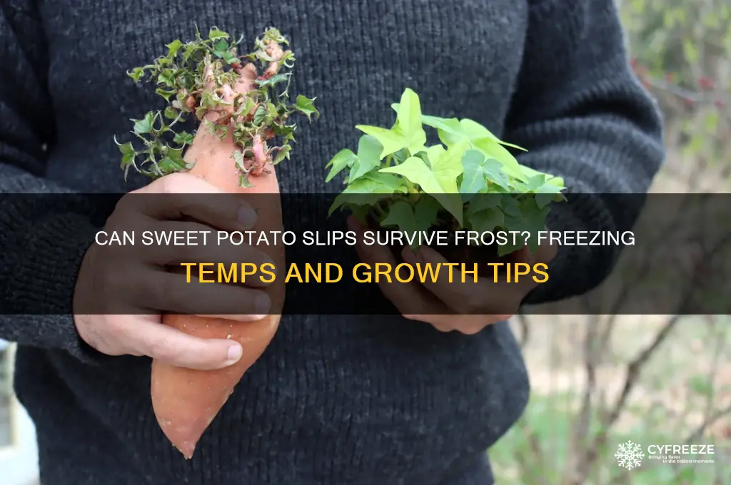 do freezing temperatures kill sweet potato slips