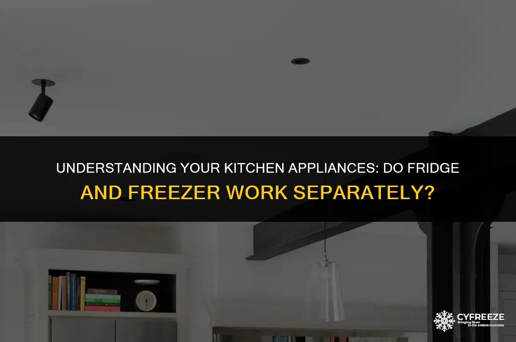 do fridge and freezer work separately